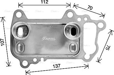 Ava Quality Cooling BW3622 - Eļļas radiators, Motoreļļa ps1.lv