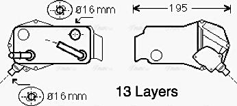 Ava Quality Cooling BW 3350 - Eļļas radiators, Automātiskā pārnesumkārba ps1.lv