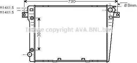 Ava Quality Cooling BWA2058 - Radiators, Motora dzesēšanas sistēma ps1.lv