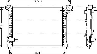 Ava Quality Cooling BW 2286 - Radiators, Motora dzesēšanas sistēma ps1.lv