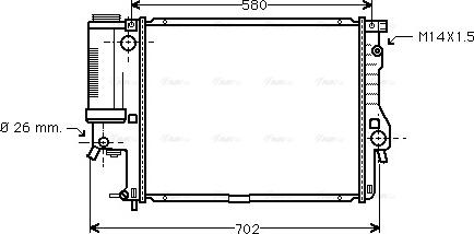 Ava Quality Cooling BWA2186 - Radiators, Motora dzesēšanas sistēma ps1.lv