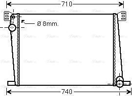 Ava Quality Cooling BWA2356 - Radiators, Motora dzesēšanas sistēma ps1.lv