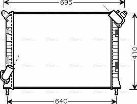 Ava Quality Cooling BWA2307 - Radiators, Motora dzesēšanas sistēma ps1.lv