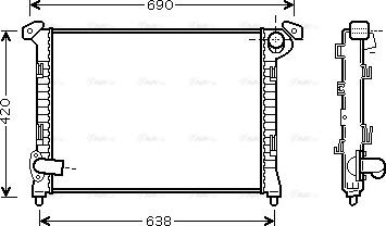 Ava Quality Cooling BWA2314 - Radiators, Motora dzesēšanas sistēma ps1.lv