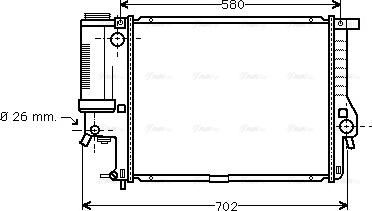 Ava Quality Cooling BWA2201 - Radiators, Motora dzesēšanas sistēma ps1.lv