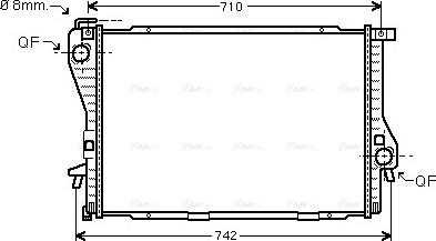 Ava Quality Cooling BWA2235 - Radiators, Motora dzesēšanas sistēma ps1.lv