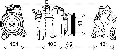 Ava Quality Cooling BWAK499 - Kompresors, Gaisa kond. sistēma ps1.lv