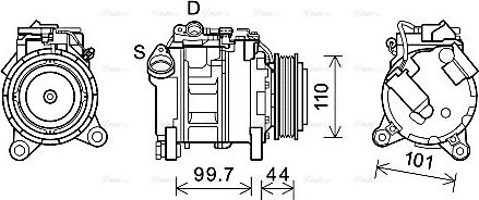 Ava Quality Cooling BWAK493 - Kompresors, Gaisa kond. sistēma ps1.lv