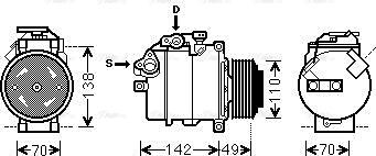 Ava Quality Cooling BWAK411 - Kompresors, Gaisa kond. sistēma ps1.lv