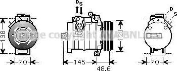 Ava Quality Cooling BW K345 - Kompresors, Gaisa kond. sistēma ps1.lv