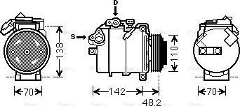 Ava Quality Cooling BWAK385 - Kompresors, Gaisa kond. sistēma ps1.lv