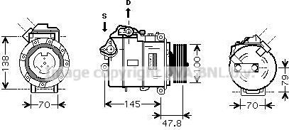 Ava Quality Cooling BWAK331 - Kompresors, Gaisa kond. sistēma ps1.lv