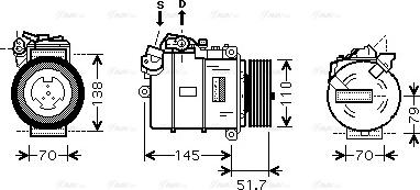 Ava Quality Cooling BWAK329 - Kompresors, Gaisa kond. sistēma ps1.lv