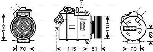 Ava Quality Cooling BW K320 - Kompresors, Gaisa kond. sistēma ps1.lv