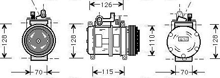 Ava Quality Cooling BWAK227 - Kompresors, Gaisa kond. sistēma ps1.lv