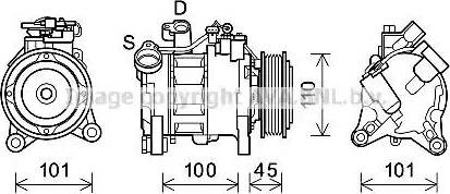 Ava Quality Cooling BWK499 - Kompresors, Gaisa kond. sistēma ps1.lv