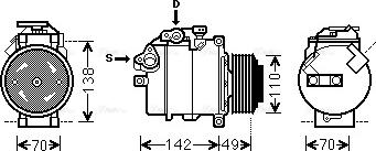 Ava Quality Cooling BWK411 - Kompresors, Gaisa kond. sistēma ps1.lv