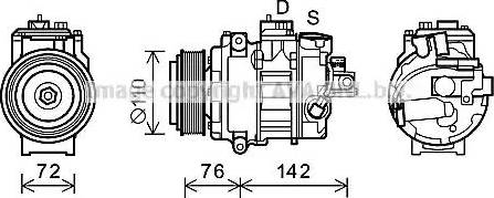 Ava Quality Cooling BWK486 - Kompresors, Gaisa kond. sistēma ps1.lv