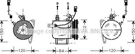 Ava Quality Cooling BW K049 - Kompresors, Gaisa kond. sistēma ps1.lv