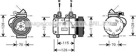 Ava Quality Cooling BW K051 - Kompresors, Gaisa kond. sistēma ps1.lv