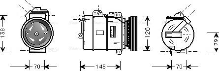 Ava Quality Cooling BW K064 - Kompresors, Gaisa kond. sistēma ps1.lv