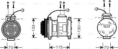 Ava Quality Cooling BW K065 - Kompresors, Gaisa kond. sistēma ps1.lv