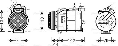 Ava Quality Cooling BW K015 - Kompresors, Gaisa kond. sistēma ps1.lv