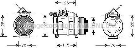 Ava Quality Cooling BW K074 - Kompresors, Gaisa kond. sistēma ps1.lv