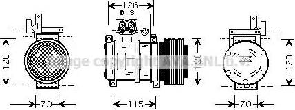 Ava Quality Cooling BW K073 - Kompresors, Gaisa kond. sistēma ps1.lv