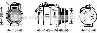 Ava Quality Cooling BW K348 - Kompresors, Gaisa kond. sistēma ps1.lv