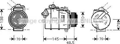 Ava Quality Cooling BW K309 - Kompresors, Gaisa kond. sistēma ps1.lv