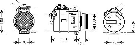 Ava Quality Cooling BW K306 - Kompresors, Gaisa kond. sistēma ps1.lv