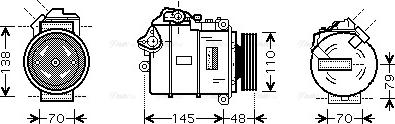 Ava Quality Cooling BW K317 - Kompresors, Gaisa kond. sistēma ps1.lv