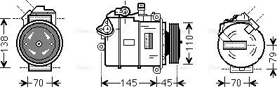 Ava Quality Cooling BWK383 - Kompresors, Gaisa kond. sistēma ps1.lv