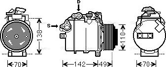 Ava Quality Cooling BWK387 - Kompresors, Gaisa kond. sistēma ps1.lv