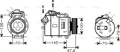 Ava Quality Cooling BW K331 - Kompresors, Gaisa kond. sistēma ps1.lv