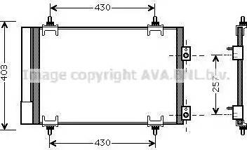 Ava Quality Cooling CN5231D - Kondensators, Gaisa kond. sistēma ps1.lv