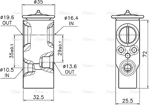 Ava Quality Cooling CN1340 - Izplešanās vārsts, Gaisa kond. sistēma ps1.lv