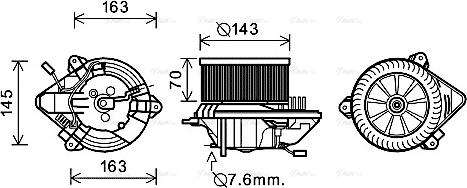 Ava Quality Cooling CN8508 - Salona ventilators ps1.lv