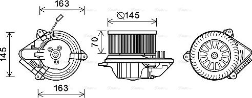 Ava Quality Cooling CN8515 - Salona ventilators ps1.lv