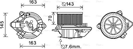 Ava Quality Cooling CN8510 - Salona ventilators ps1.lv