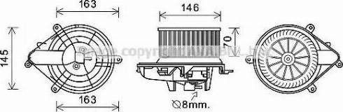 Ava Quality Cooling CN8301 - Elektromotors, Salona ventilācija ps1.lv