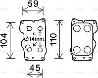 Ava Quality Cooling CN3307 - Eļļas radiators, Motoreļļa ps1.lv