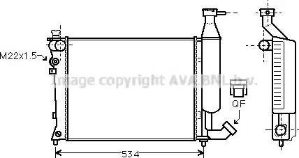 Ava Quality Cooling CN 2149 - Radiators, Motora dzesēšanas sistēma ps1.lv