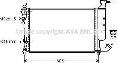 Ava Quality Cooling CN 2156 - Radiators, Motora dzesēšanas sistēma ps1.lv