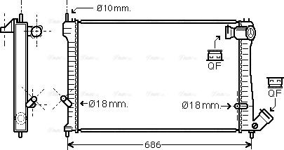 Ava Quality Cooling CN 2165 - Radiators, Motora dzesēšanas sistēma ps1.lv