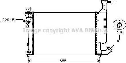 Ava Quality Cooling CN 2168 - Radiators, Motora dzesēšanas sistēma ps1.lv