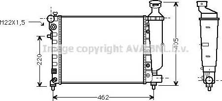 Ava Quality Cooling CN 2115 - Radiators, Motora dzesēšanas sistēma ps1.lv