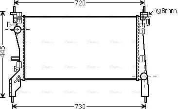 Ava Quality Cooling CN 2262 - Radiators, Motora dzesēšanas sistēma ps1.lv