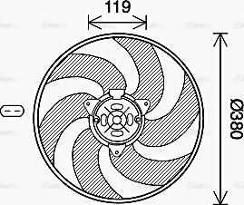 Ava Quality Cooling CN7555 - Ventilators, Motora dzesēšanas sistēma ps1.lv